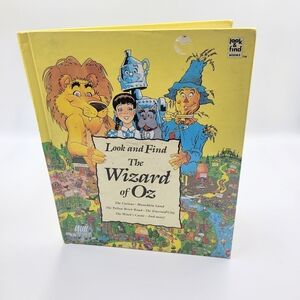 Wizard Of Oz Vintage 1993 Look & Find Large Hardback Book